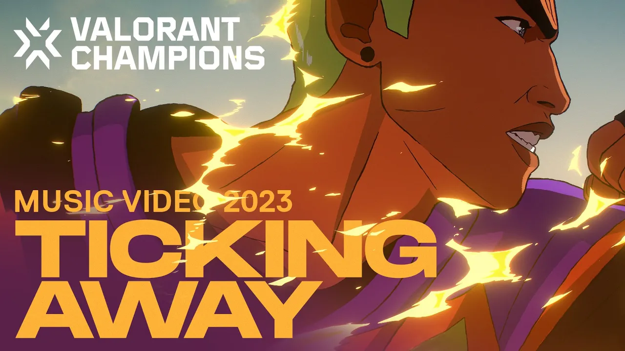 Ticking Away ft. Grabbitz & bbno$ (Official Music Video) // VALORANT Champions 2023 Anthem backdrop