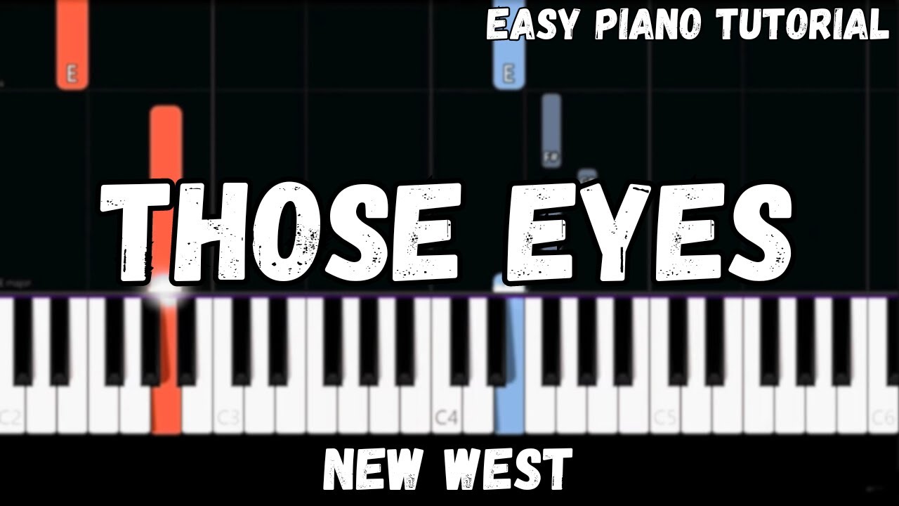 New West - Those Eyes (Easy Piano Tutorial) background