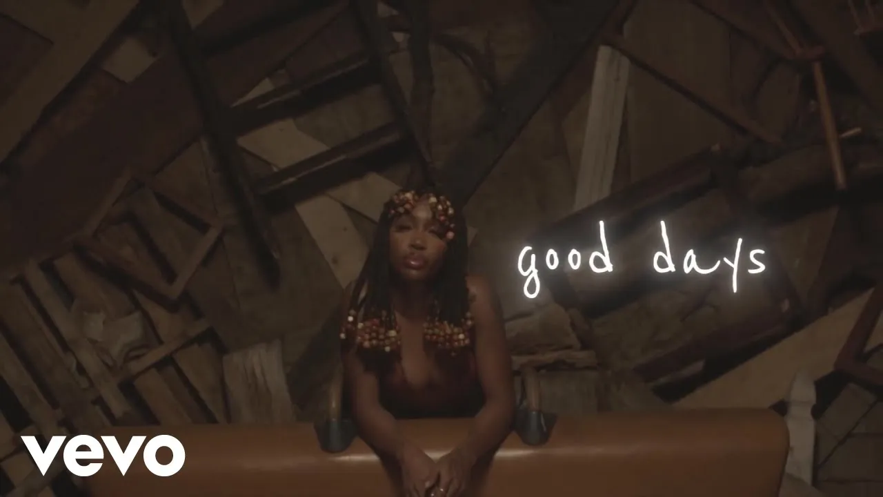 SZA - Good Days (Lyric Video) background