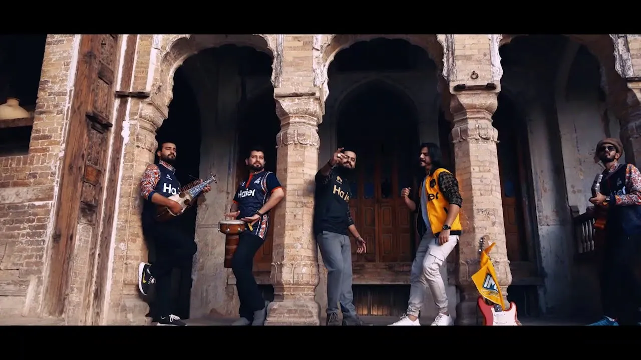 Zalmi Azmari by "Jaam Boys" | Peshawar Zalmi's Official Regional Anthem | HBLPSL 8 background