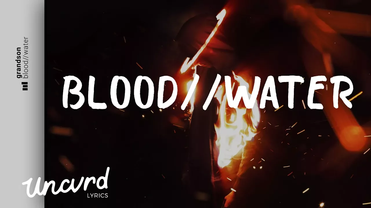 grandson - Blood // Water (Lyrics / Lyric Video) background