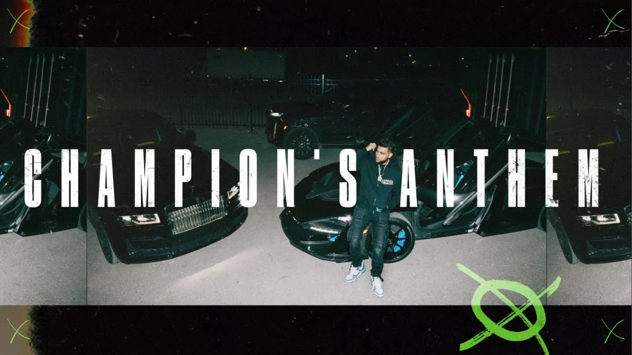 Champion’s Anthem (Lyric Video) Karan Aujla | Ikky | Making Memories | Latest Punjabi Songs 2023 backdrop