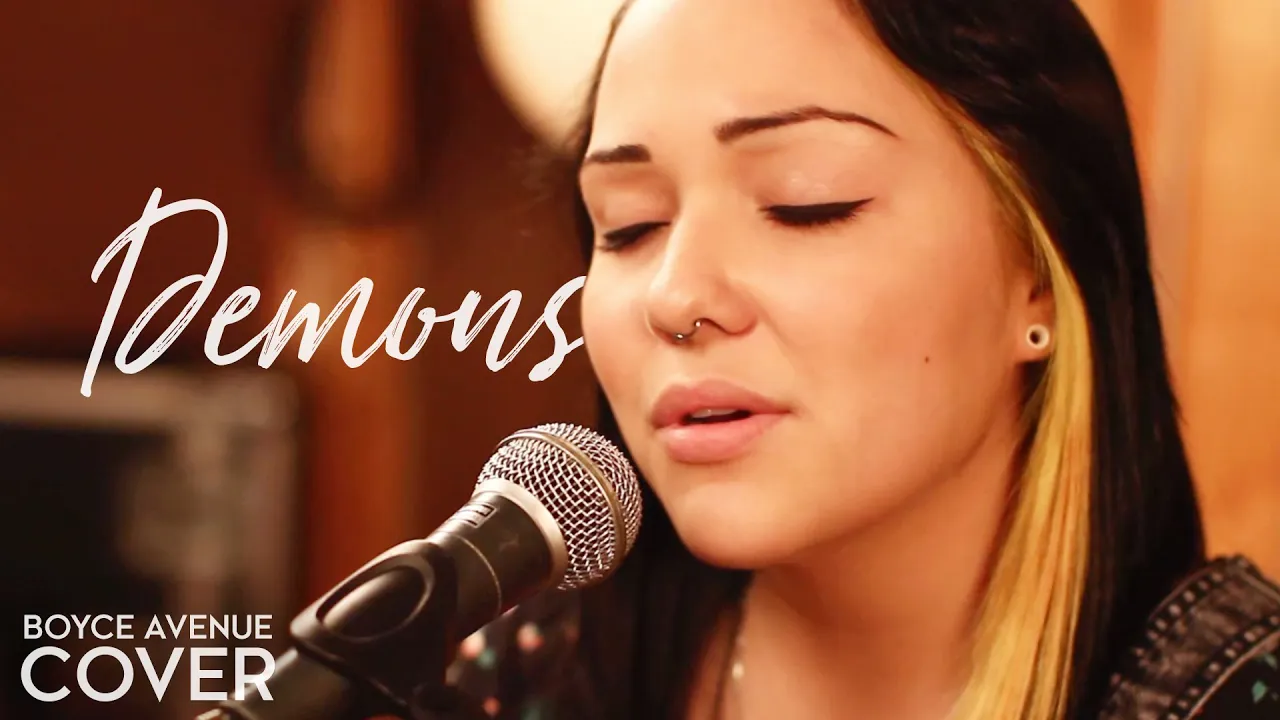 Demons - Imagine Dragons (Boyce Avenue feat. Jennel Garcia acoustic cover) on Spotify & Apple background