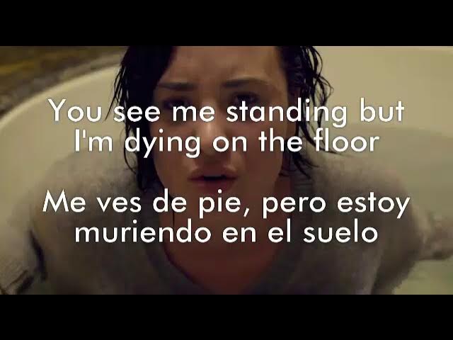 Demi Lovato - Stone Cold (Lyrics/traducción/subtítulos español inglés) background