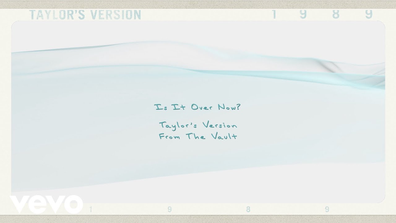 Taylor Swift - Is It Over Now (Taylor's Version) (From The Vault) (Lyric Video) backdrop