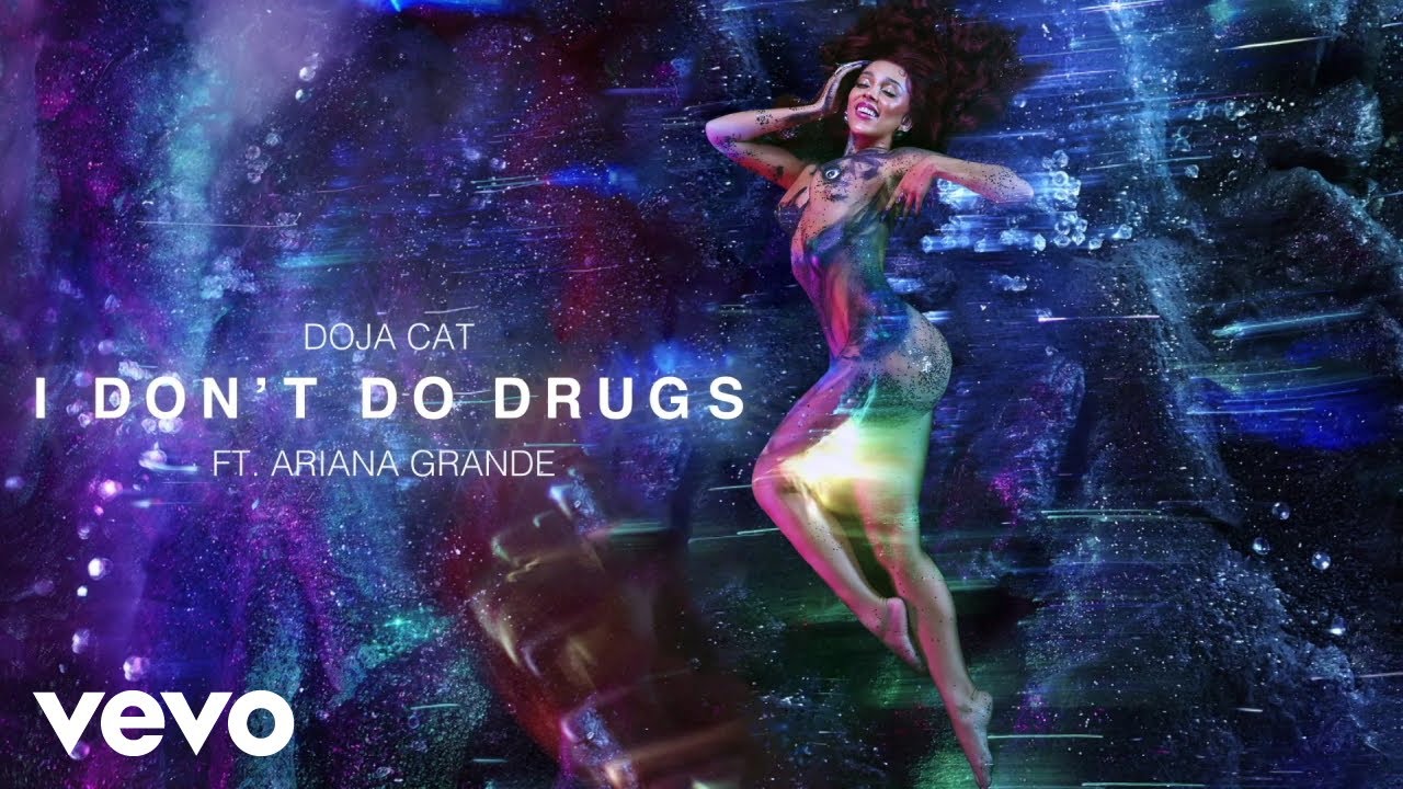 Doja Cat - I Don't Do Drugs (Visualizer) ft. Ariana Grande background