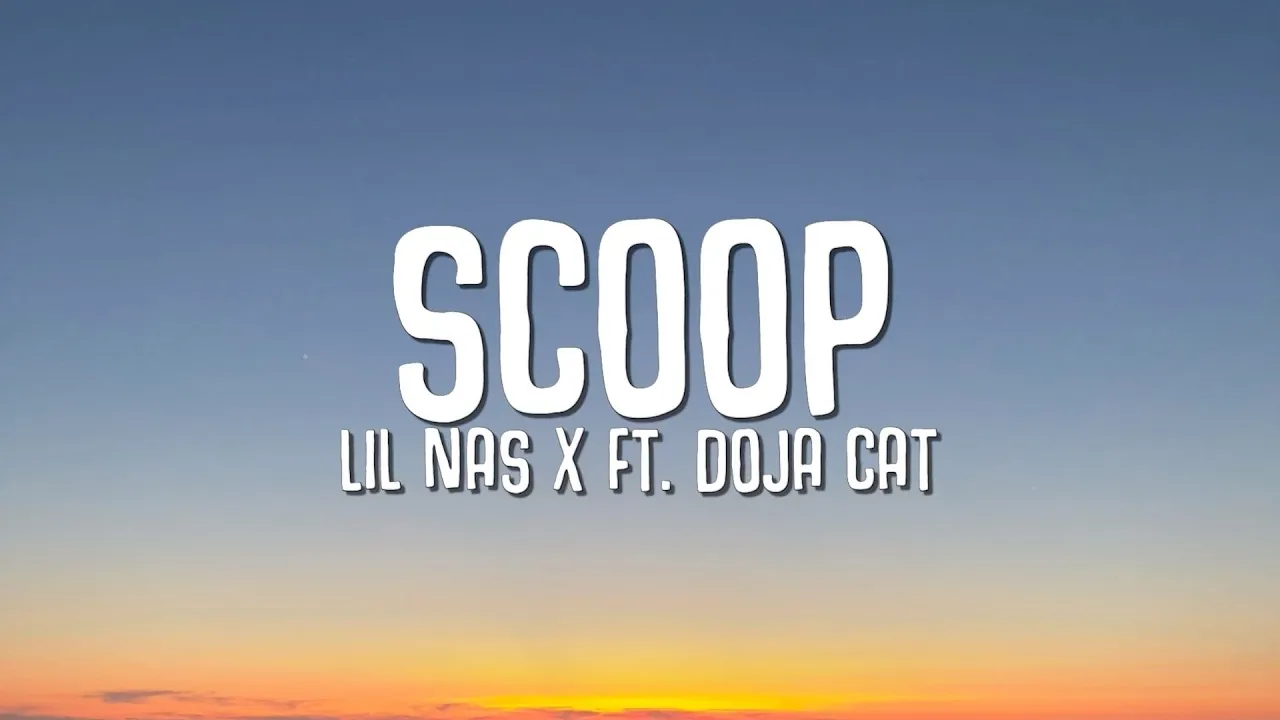 Lil Nas X - SCOOP (Lyrics) ft. Doja Cat backdrop