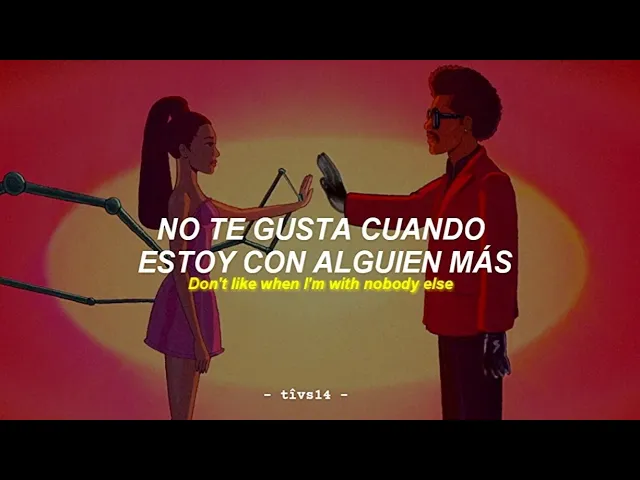 The Weeknd & Ariana Grande - Save Your Tears (Remix) (Official Video) || Sub. Español + Lyrics background
