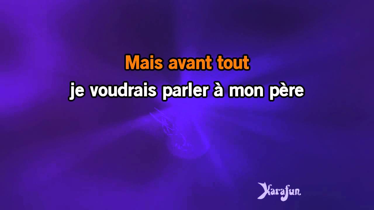 Karaoké Parler à mon père - Céline Dion * background