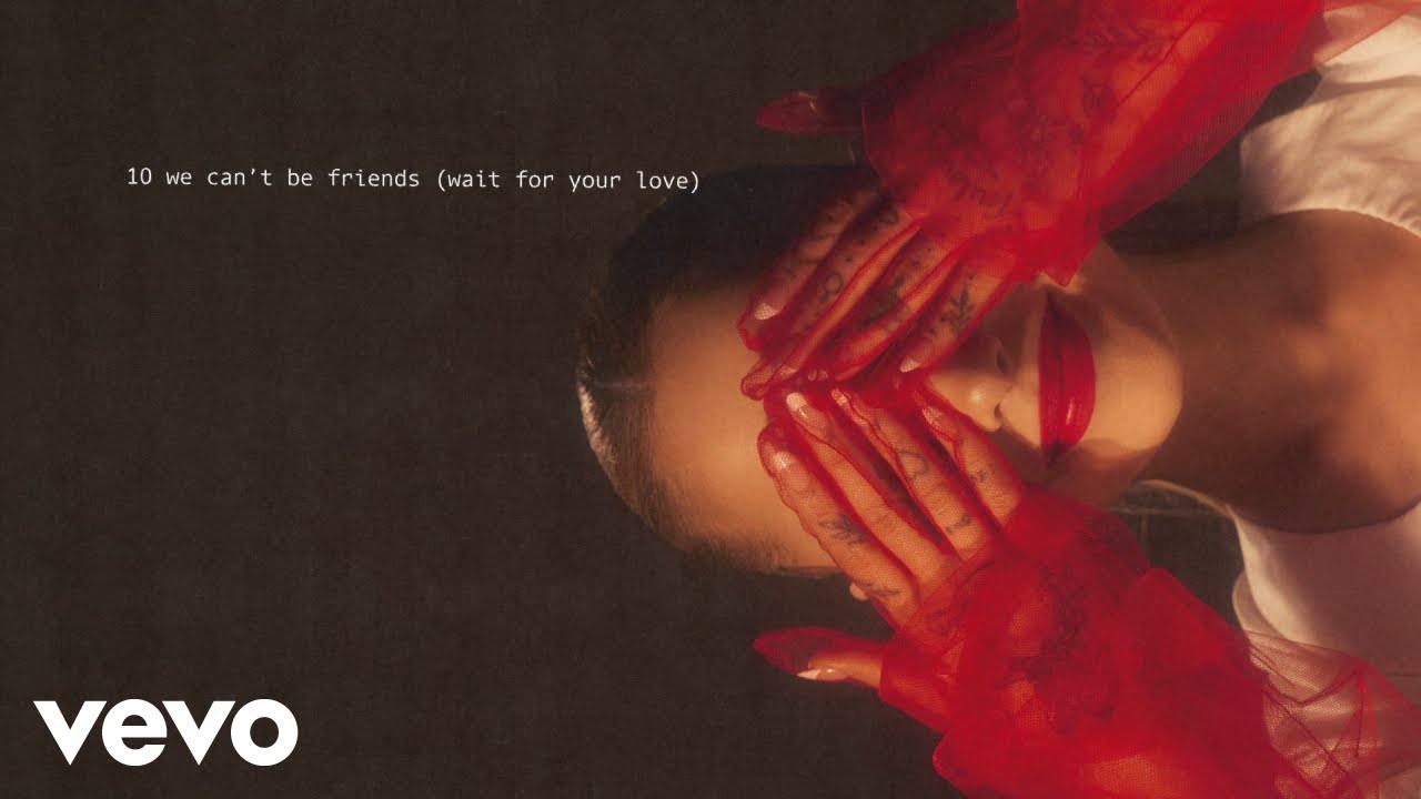 Ariana Grande - we can't be friends (wait for your love) (lyric visualizer) background
