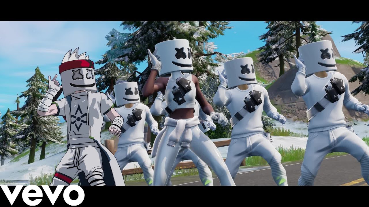 Marshmello | VIBR8 (Official Fortnite Music Video) Maximum Bounce Emote!! @marshmello background