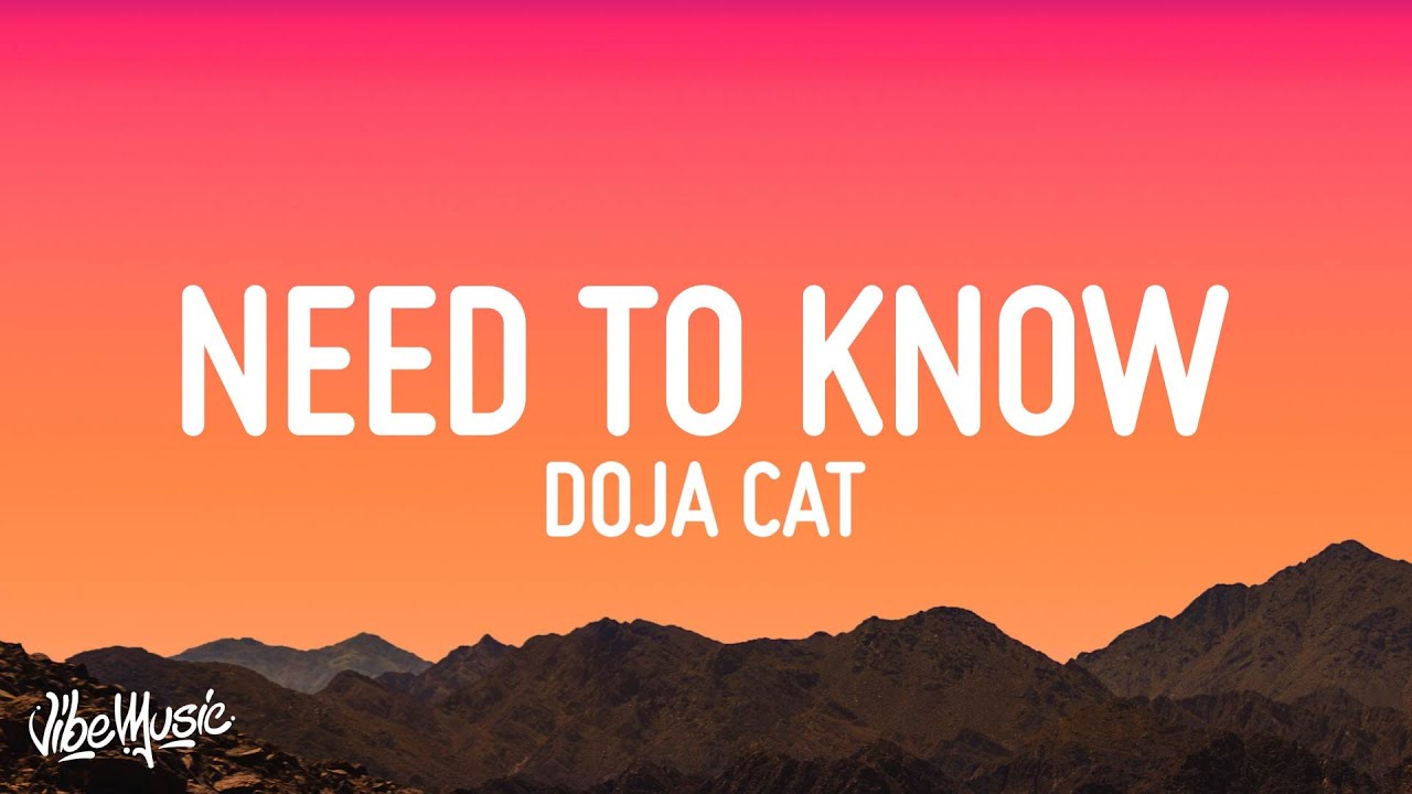 Doja Cat - Need To Know (Lyrics) background