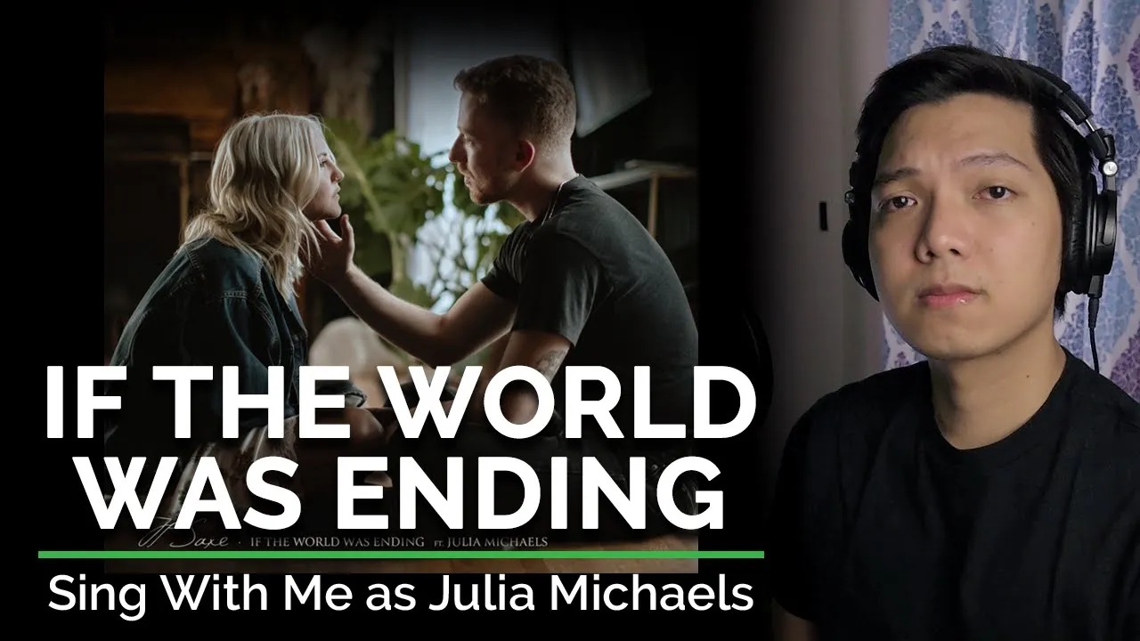 If the World Was Ending (Male Part Only - Karaoke) - JP Saxe ft. Julia Michaels background