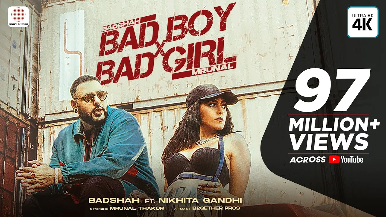 Badshah – Bad Boy x Bad Girl (Official Video) | Mrunal Thakur | Nikhita Gandhi | Trending Song 2021 backdrop