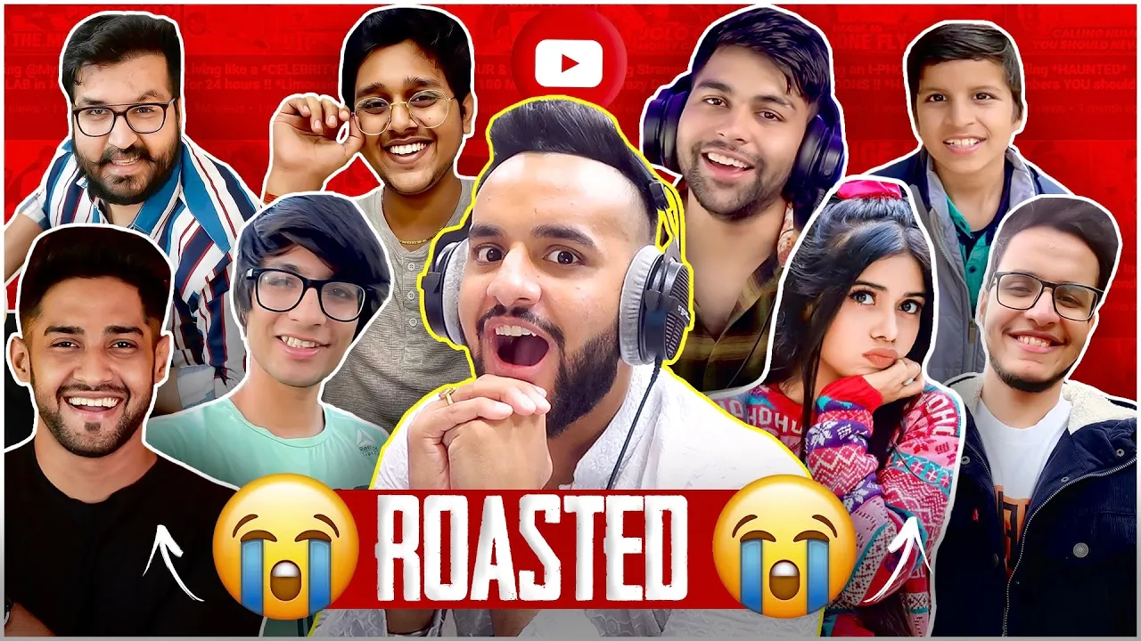 I asked BIG YOUTUBER'S to ROAST ME !! *Worst mistake* background