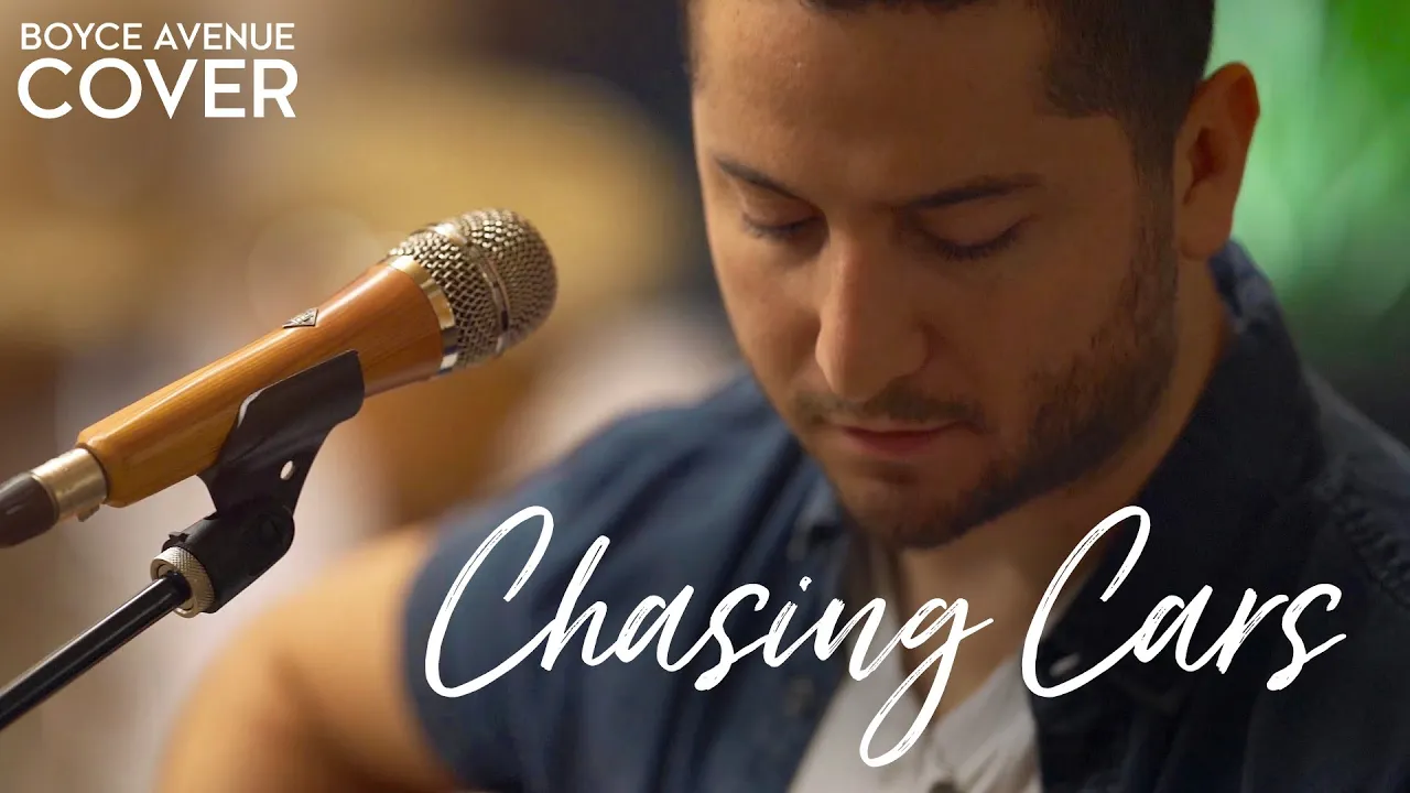 Chasing Cars - Snow Patrol (Boyce Avenue acoustic cover) on Spotify & Apple background