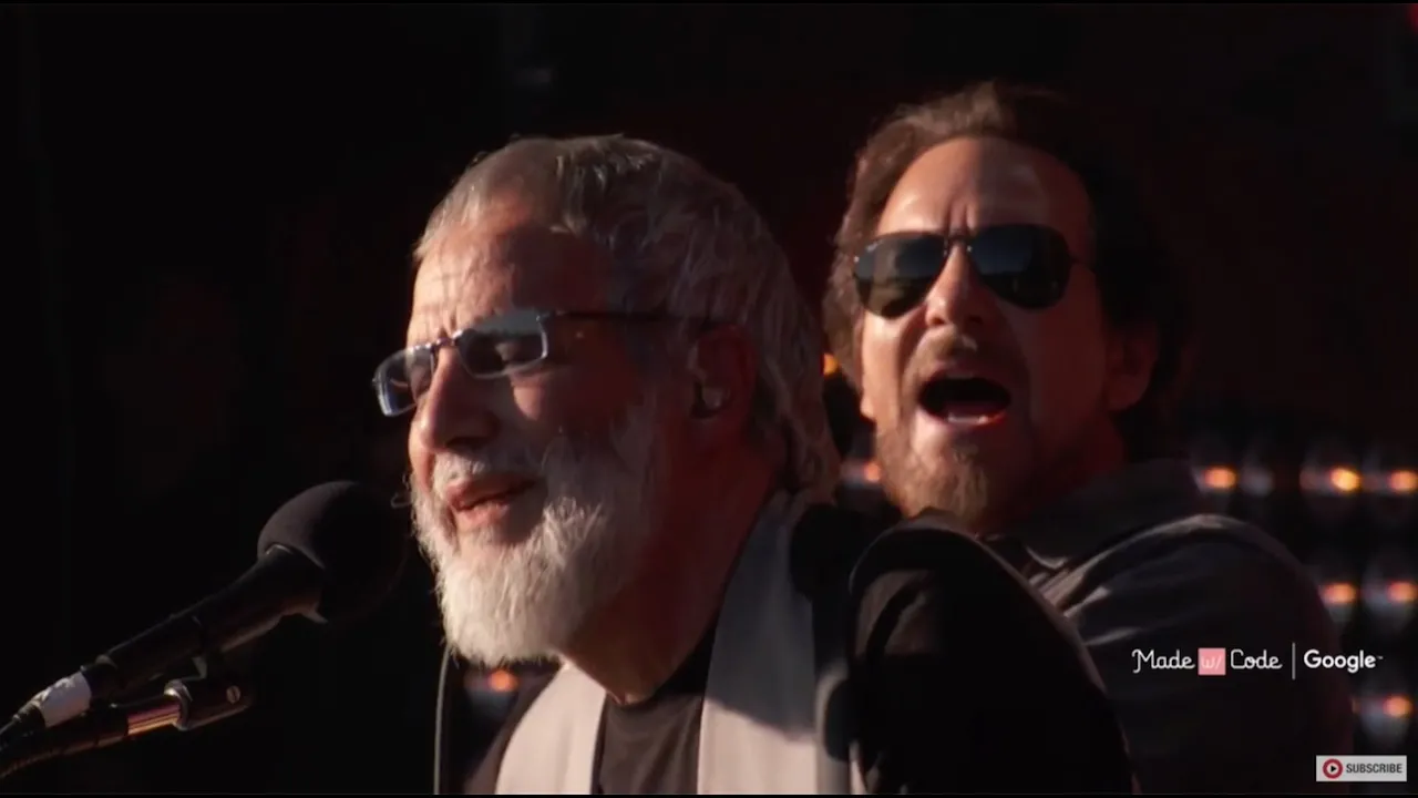 Yusuf/Cat Stevens & Eddie Vedder - Father and Son Live - Global Citizen Festival 2016 background
