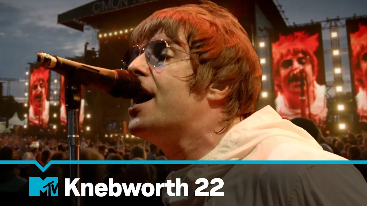 Liam Gallagher Performs 'Roll It Over' LIVE At Knebworth 22 | MTV Music background