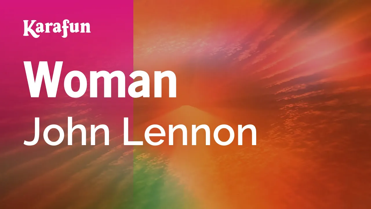 Woman - John Lennon | Karaoke Version | KaraFun background
