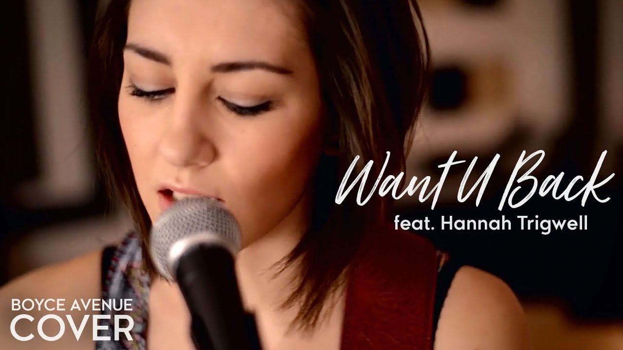 Want U Back - Cher Lloyd (Boyce Avenue feat. Hannah Trigwell acoustic cover) on Spotify & Apple background