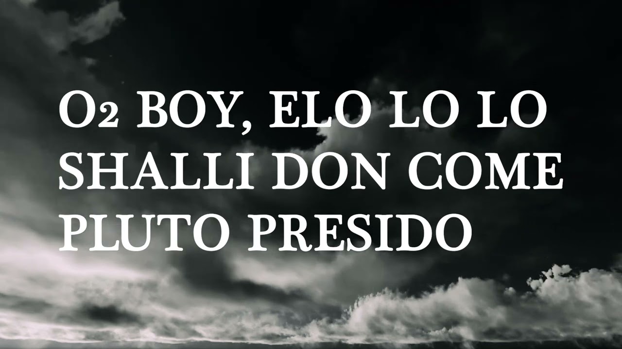 Shallipopi Things On Things Lyrics Video background