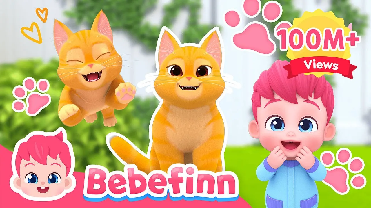 The Cat Song 😻 I'm A Ginger Cat Boo! Meow | EP73 | Bebefinn Sing Along2 | Nursery Rhymes For Kids background