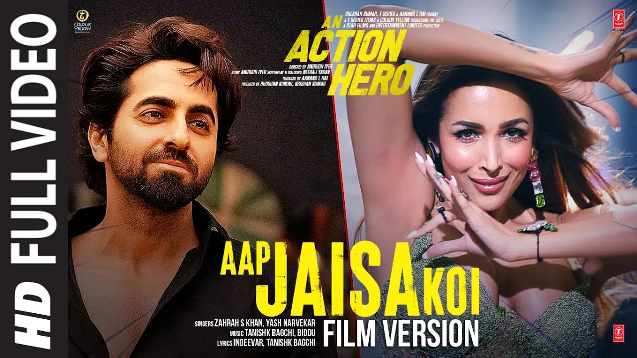 Aap Jaisa Koi (Film Version) An Action Hero |Ayushmann Khurrana Malaika |Tanishk, Zahrah S K, Yash N background
