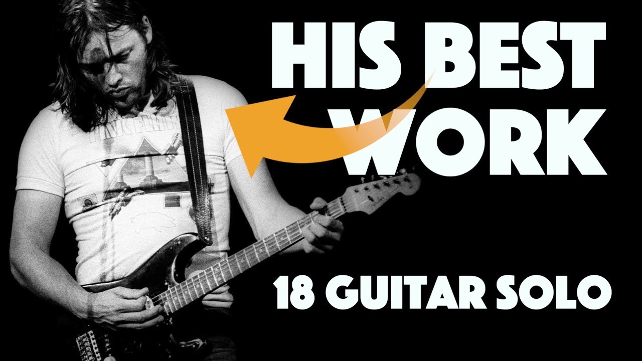David Gilmour's Best Guitar Solos (18 AMAZING SOLO) — like Jeff Beck w/ David Gilmour but older