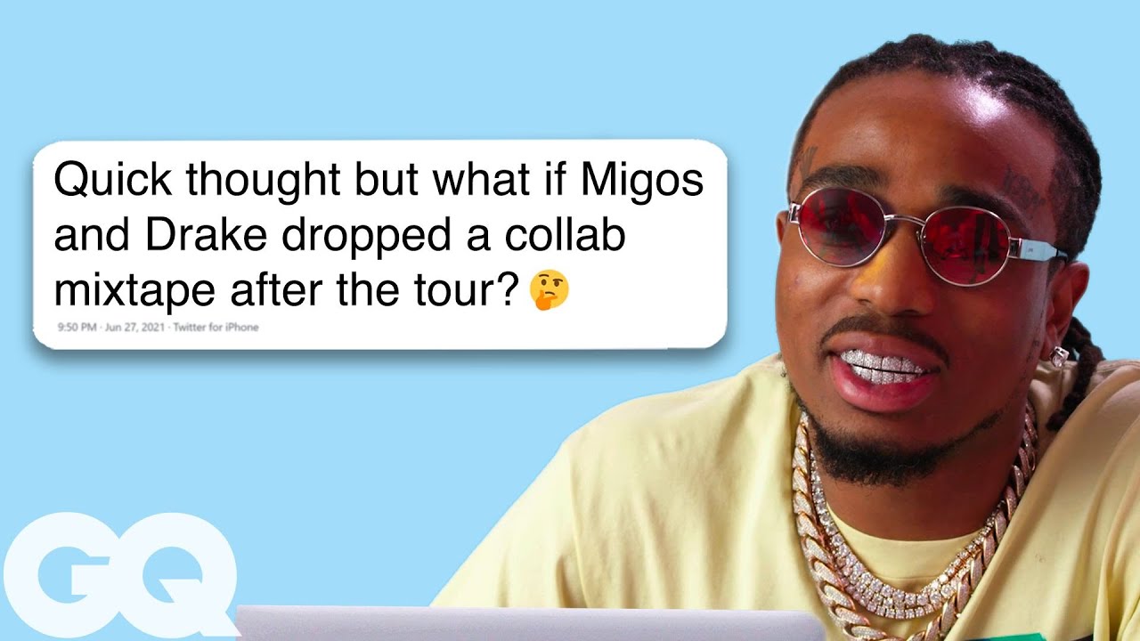 Quavo Replies to Fans on the Internet | Actually Me | GQ background