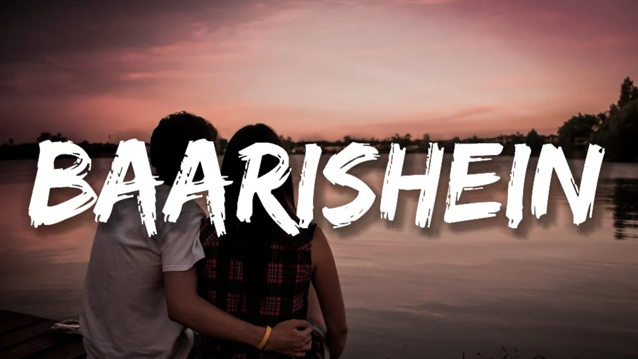 Sun zara Mere paas aa Ab bethe hain hum bhi yahan Dil ke darmiyan (Lyrics) BAARISHEIN - Anuv Jain background