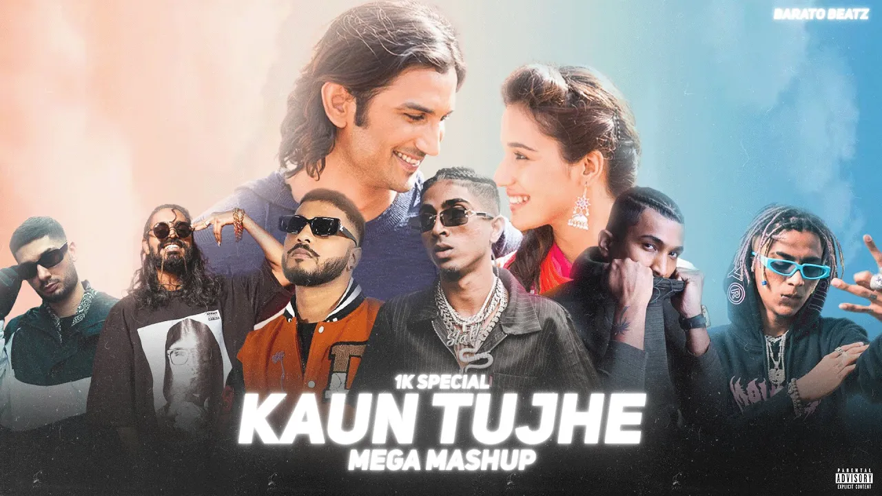 MC STAN - KAUN TUJHE 1k Special Mega Mashup (8 Songs Used) (Official Music Video) background
