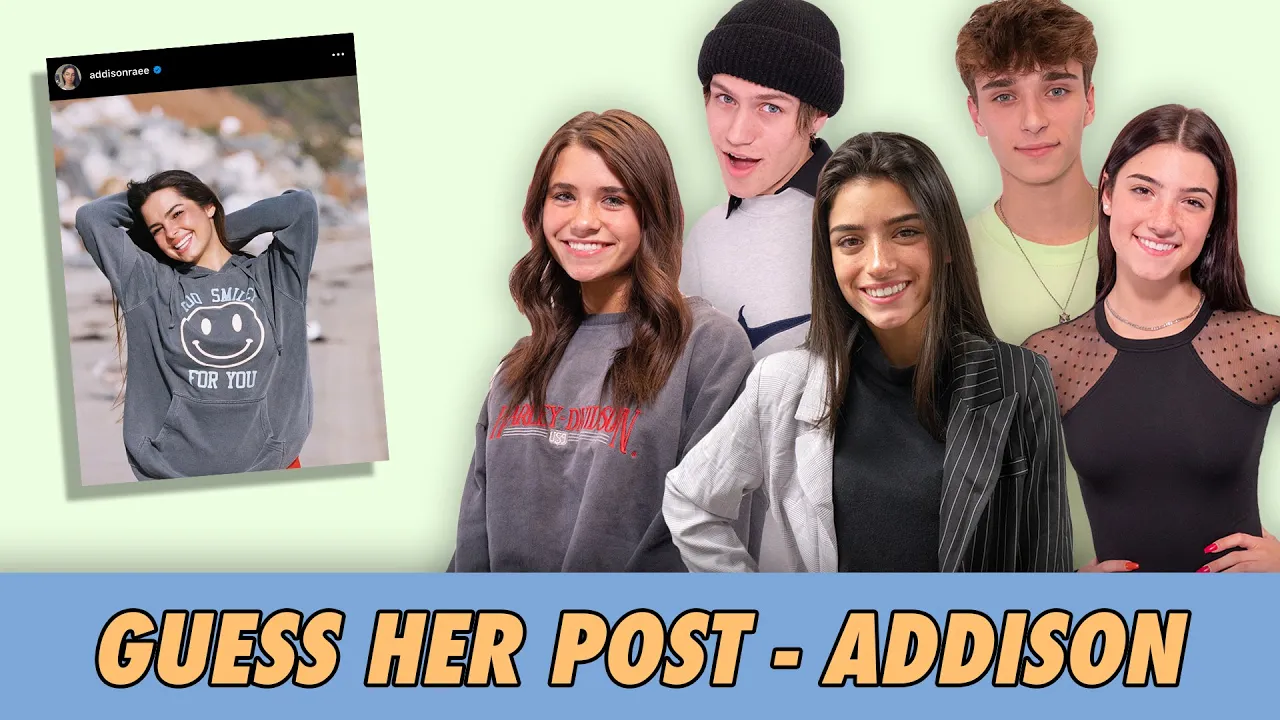 Guess Her Post - Addison Rae background