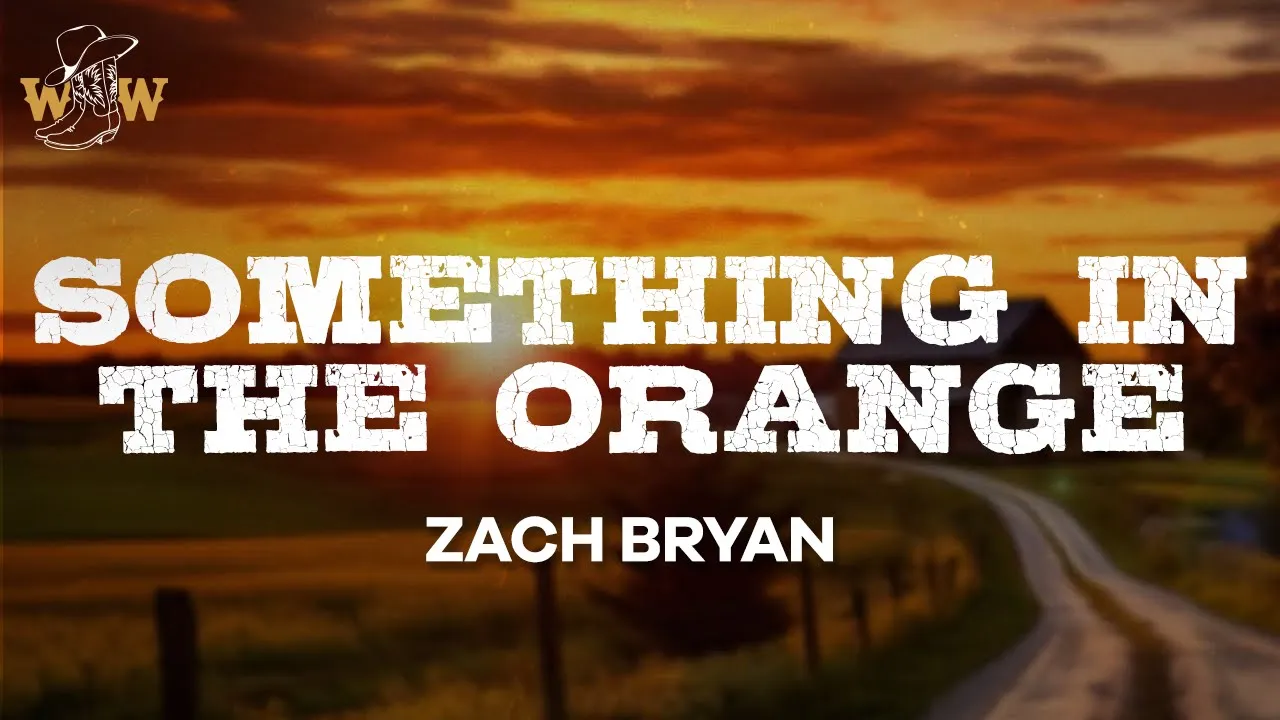 Zach Bryan - Something in the Orange (Lyrics) background