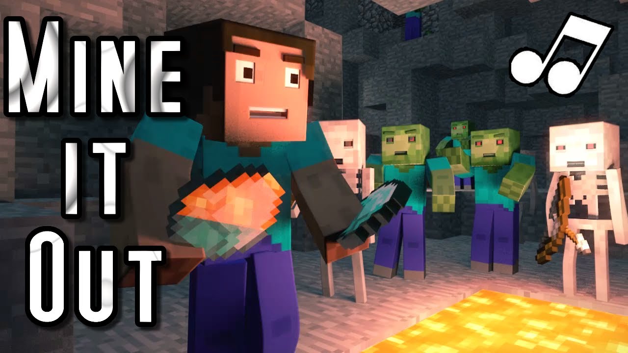 ♪ "Mine It Out" - A Minecraft Parody of will.i.am's Scream and Shout (Music Video) background