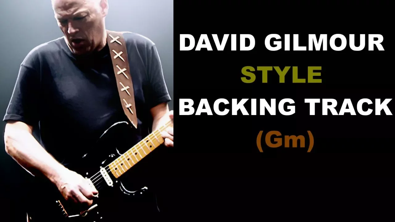 David Gilmour Style Backing Track (Gm) background