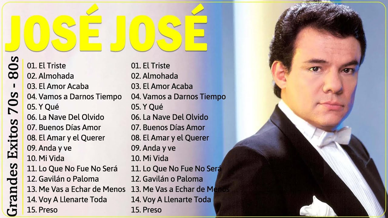 JOSÉ JOSÉ GRANDES EXITOS - José José Todos Sus Grandes Exitos Inolvidables Las #1