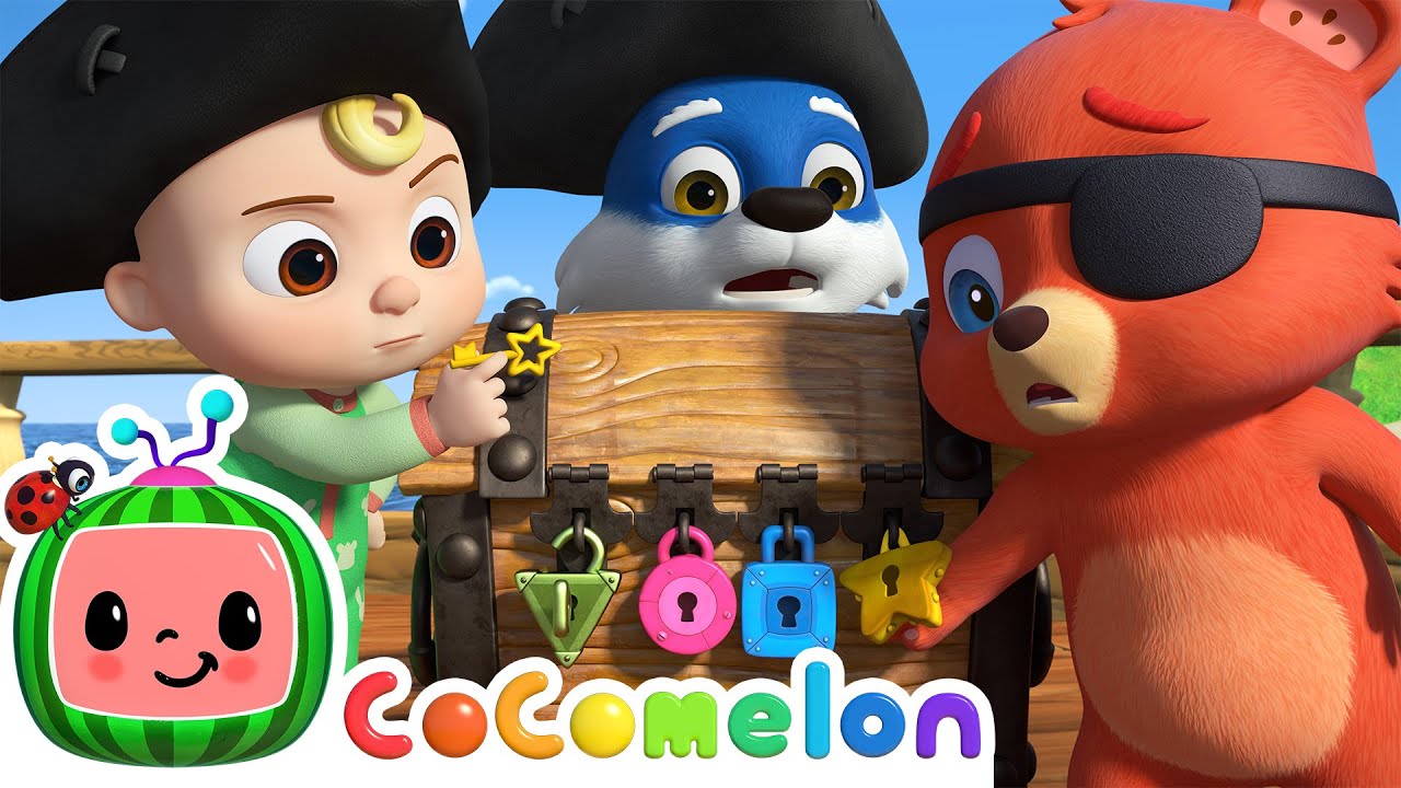 Pirate Treasure Song | CoComelon Animal Time | Animals for Kids