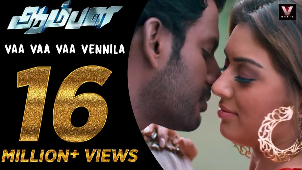 Vaa Vaa Vaa Vennila - Official Video Song | Aambala | Vishal,Hansika | Sundar C | Hiphop Tamizha background