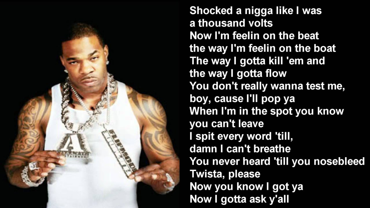 Can You Keep Up - Busta Rhymes ft. Twista Lyrics