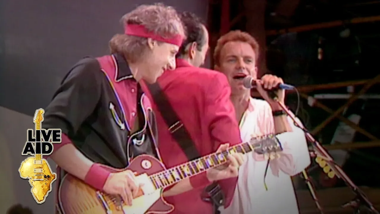 Dire Straits / Sting - Money For Nothing (Live Aid 1985) background