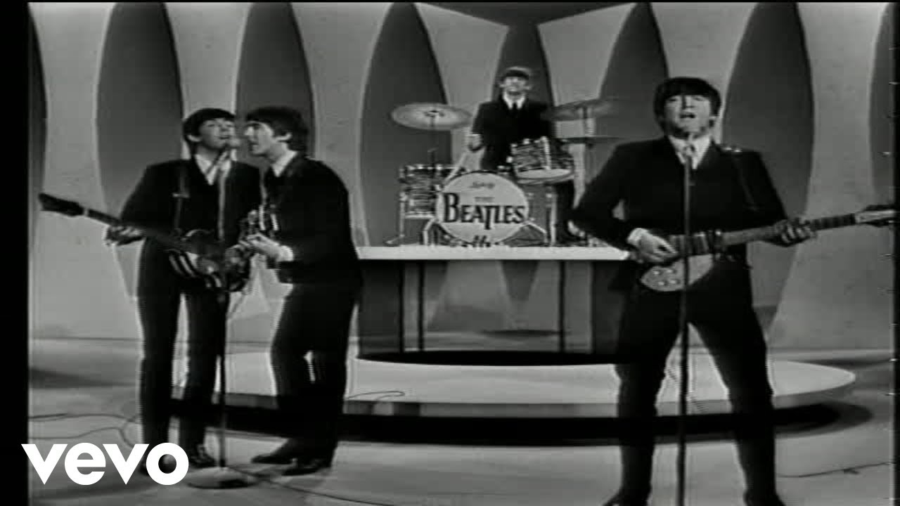 The Beatles - Twist & Shout - Performed Live On The Ed Sullivan Show 2/23/64 background