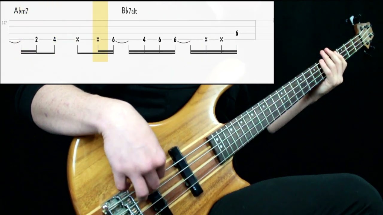 Jamiroquai - Virtual Insanity (Bass Cover) (Play Along Tabs In Video) background