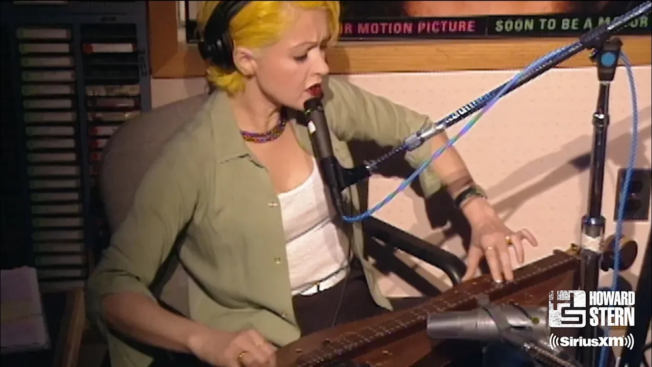 Cyndi Lauper “Time After Time” Live on the Howard Stern Show (1995) background