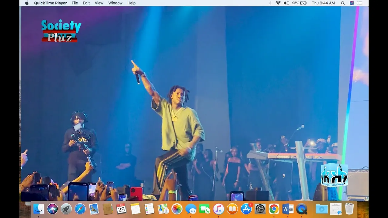 SHALLIPOPI ENERGETIC PERFORMANCE @SEYI VIBES CONCERT backdrop