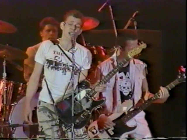 The Clash live San Bernardino 1983 poster — similar to TRAINWRECKORDS: "Cut the Crap" by The Clash