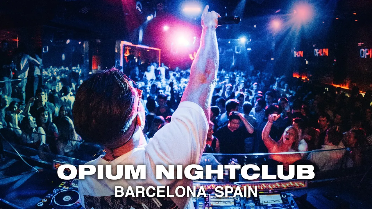 A$AP Ferg Work, Valentino Khan, Kanye Lil Pump, James Hype Live Mashups Opium Barcelona Live DJ Set backdrop