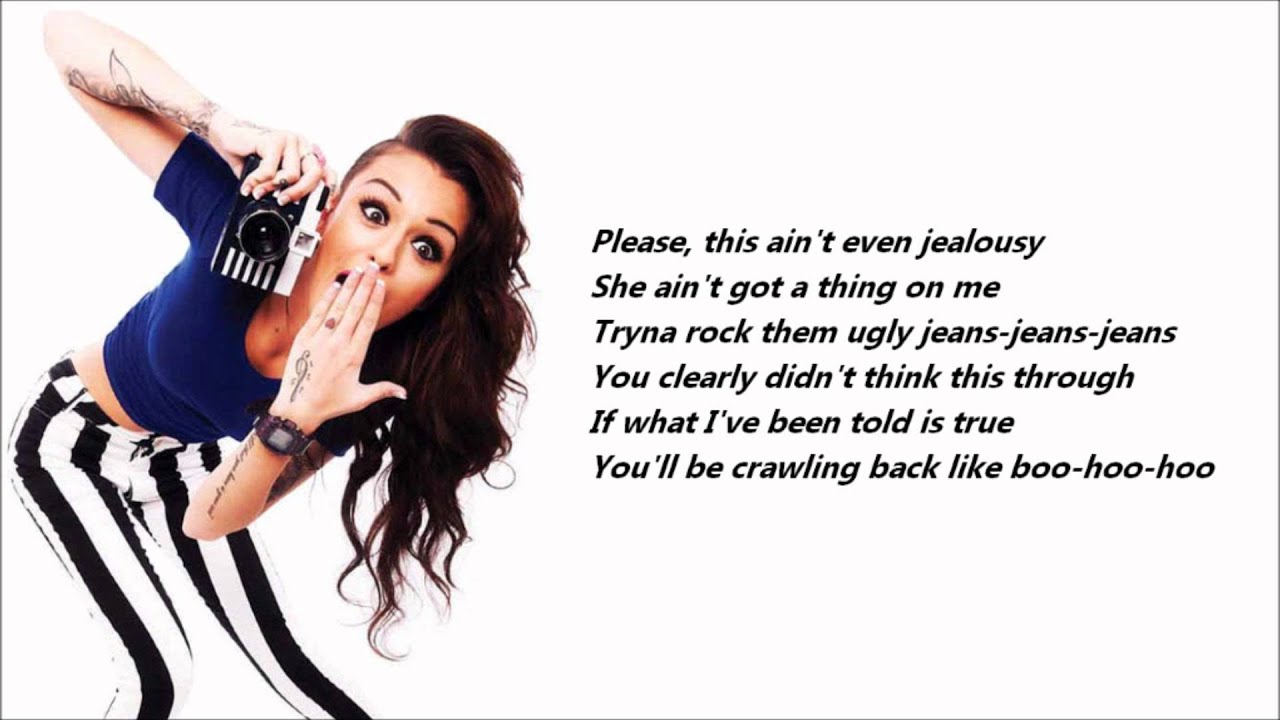 Cher Lloyd - Want U Back /\ Lyrics On A Screen background