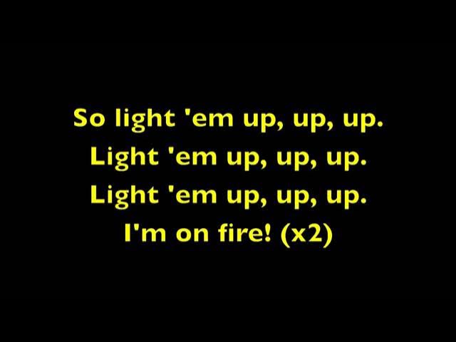 Light 'Em Up Fall Out Boy Lyrics) background