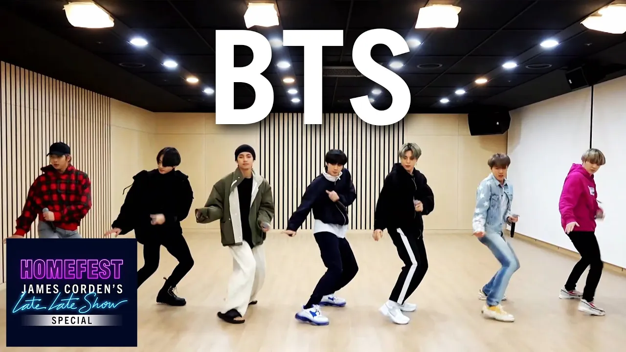 BTS Performs 'Boy with Luv' In Quarantine - #HomeFest background