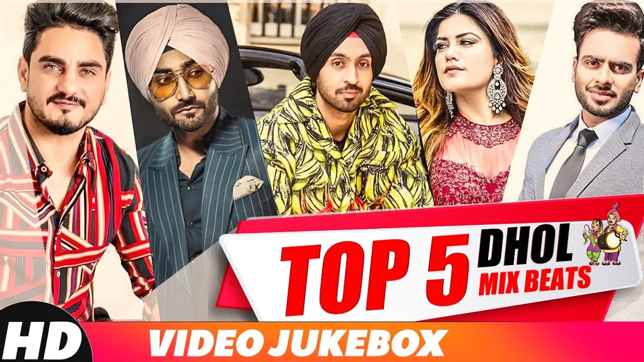 Top 5 Dhol Mix Beats | Diljit Dosanjh | Kulwinder Billa | Mankirt | Kaur B | Party Songs 2018 (2018) | Watch on Movi47